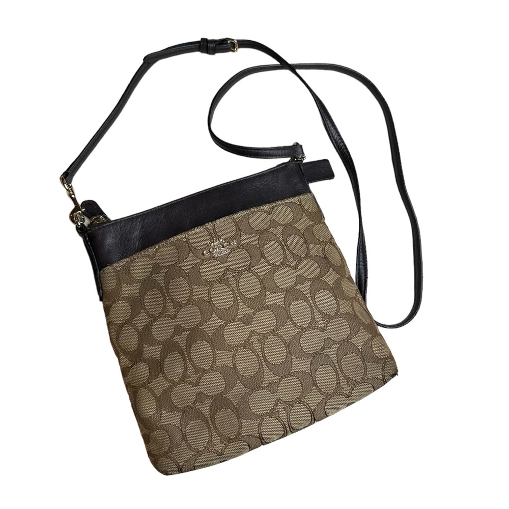 Coach Kitt Crossgrain Leather Crossbody Gem